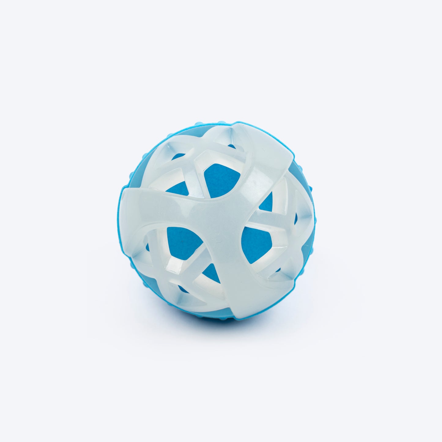 Dash Dog Glowy Squeaky Ball Toy For Dog - Blue