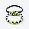 HUFT Twin Ring Tug Rope Toy For Dog - Black & Neon - Heads Up For Tails