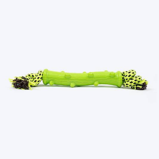 HUFT ChomperPillar Chew Toy For Dog - Neon Green - Heads Up For Tails