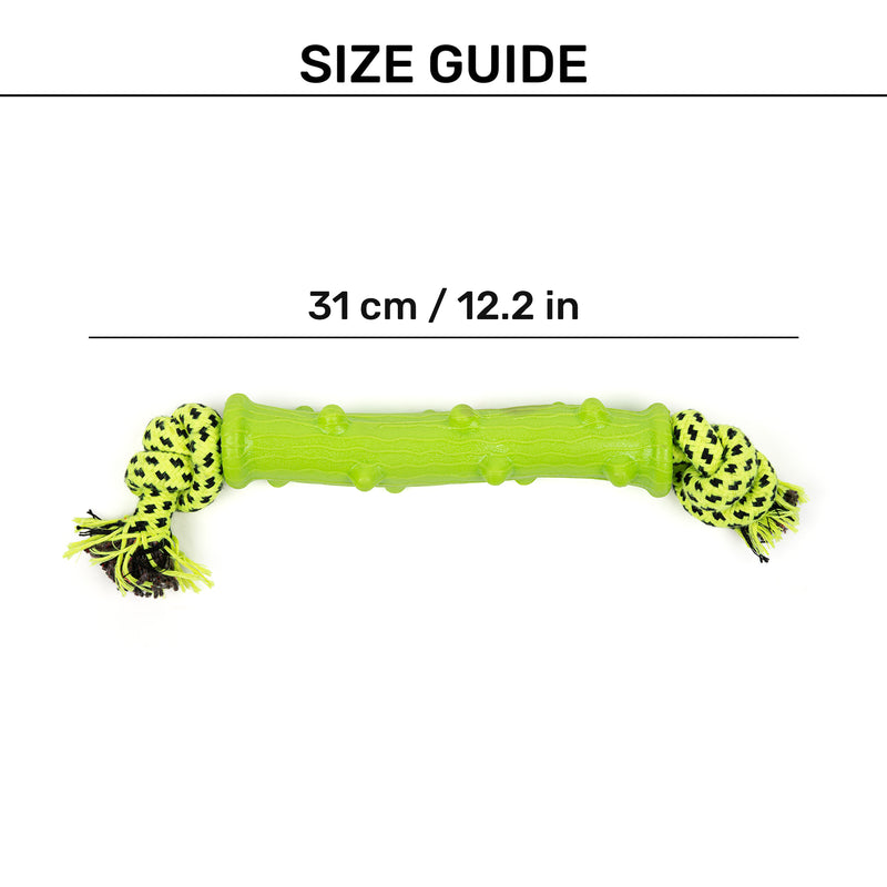 HUFT ChomperPillar Chew Toy For Dog - Neon Green - Heads Up For Tails