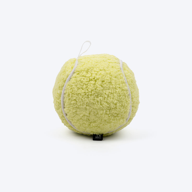 HUFT Fetch & Squeak Plush Ball For Dog - Green