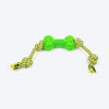 HUFT Tug-a-Bone Chew Toy For Dog - Neon Green - Heads Up For Tails