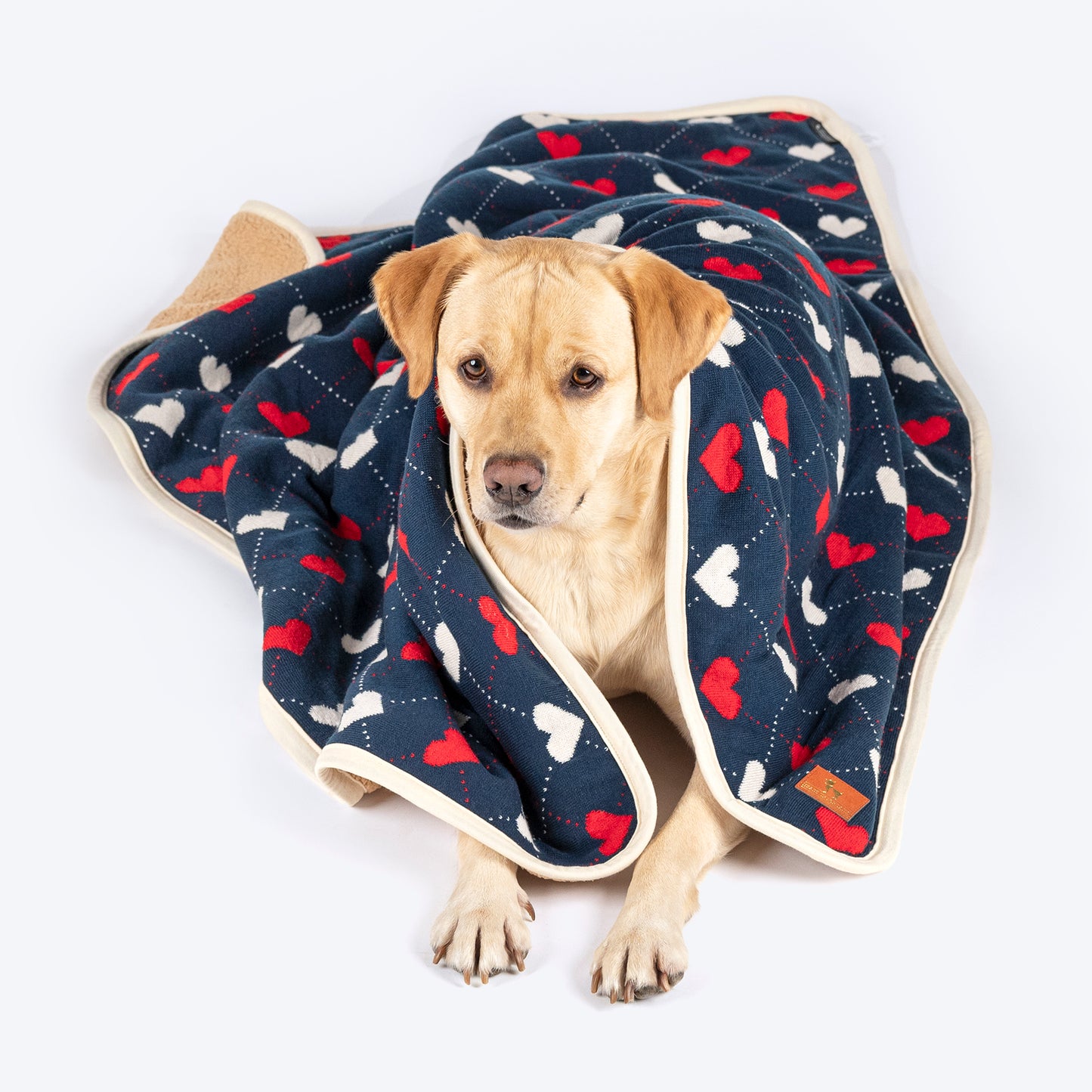 HUFT Embracing Heart Blanket For Dog & Cat - Navy