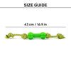 HUFT Tug-a-Bone Chew Toy For Dog - Neon Green - Heads Up For Tails