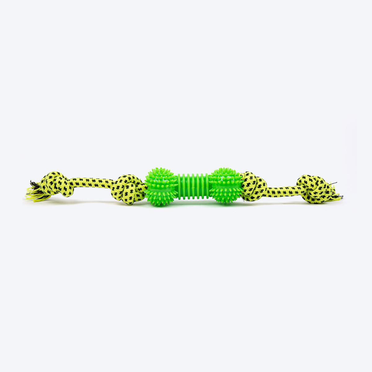HUFT Tug-a-Bone Chew Toy For Dog - Neon Green - Heads Up For Tails