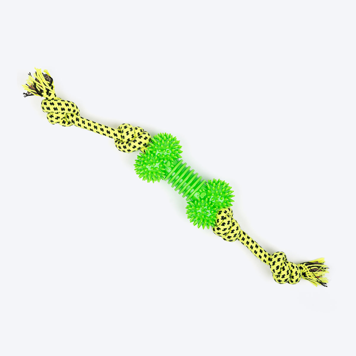 HUFT Tug-a-Bone Chew Toy For Dog - Neon Green - Heads Up For Tails