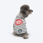 HUFT Cuddle Bug Striped T-Shirt For Dog - Black & White