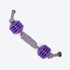 Dash Dog Mini Barbell Rope Toy For Dog - Purple - Heads Up For Tails