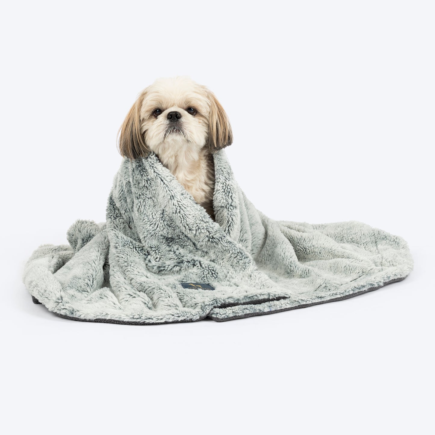 HUFT Furry Comfort Blanket For Dog & Cat - Grey - Heads Up For Tails