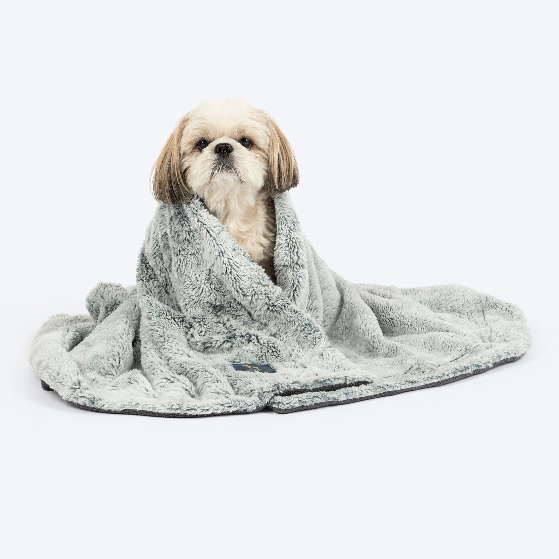 HUFT Furry Comfort Blanket For Dog & Cat - Grey - Heads Up For Tails