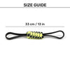 HUFT Infinity Pull Rope Toy For Dog - Black & Neon - Heads Up For Tails