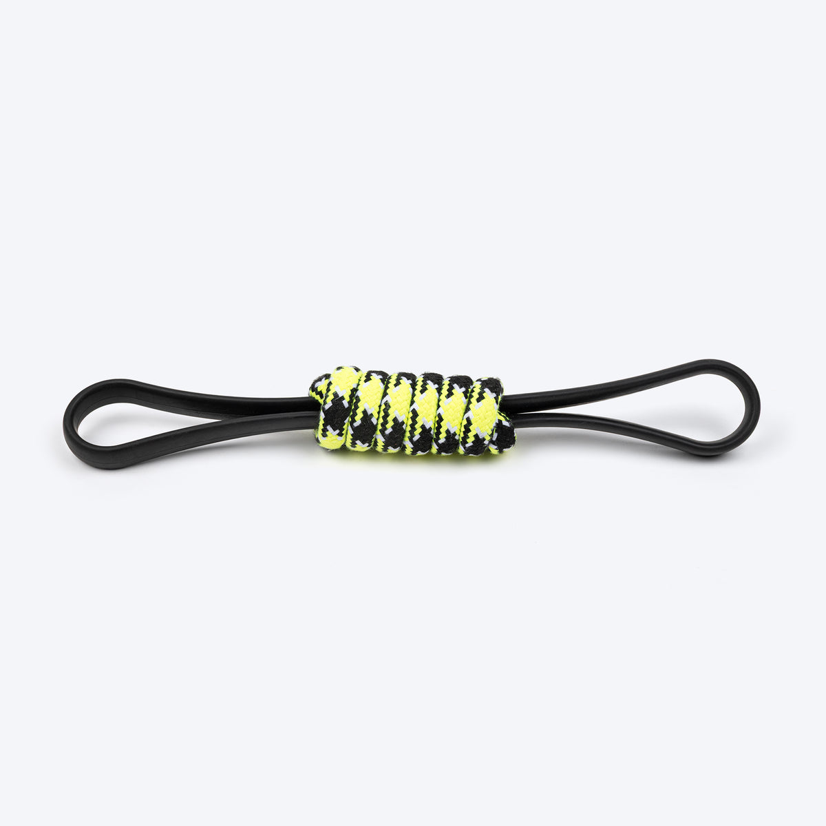 HUFT Infinity Pull Rope Toy For Dog - Black & Neon - Heads Up For Tails