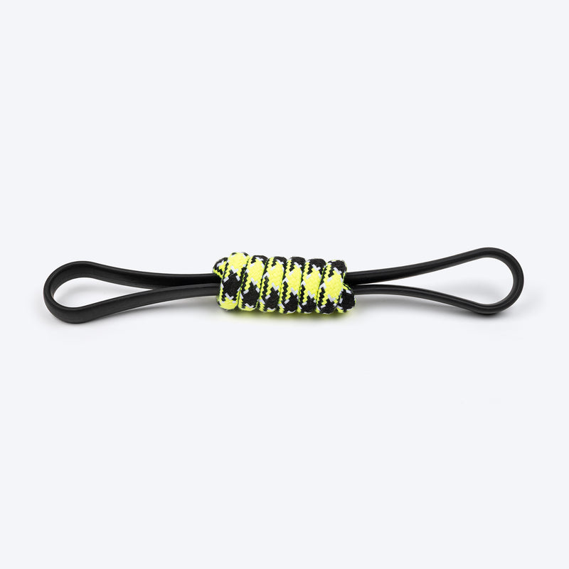 HUFT Infinity Pull Rope Toy For Dog - Black & Neon - Heads Up For Tails