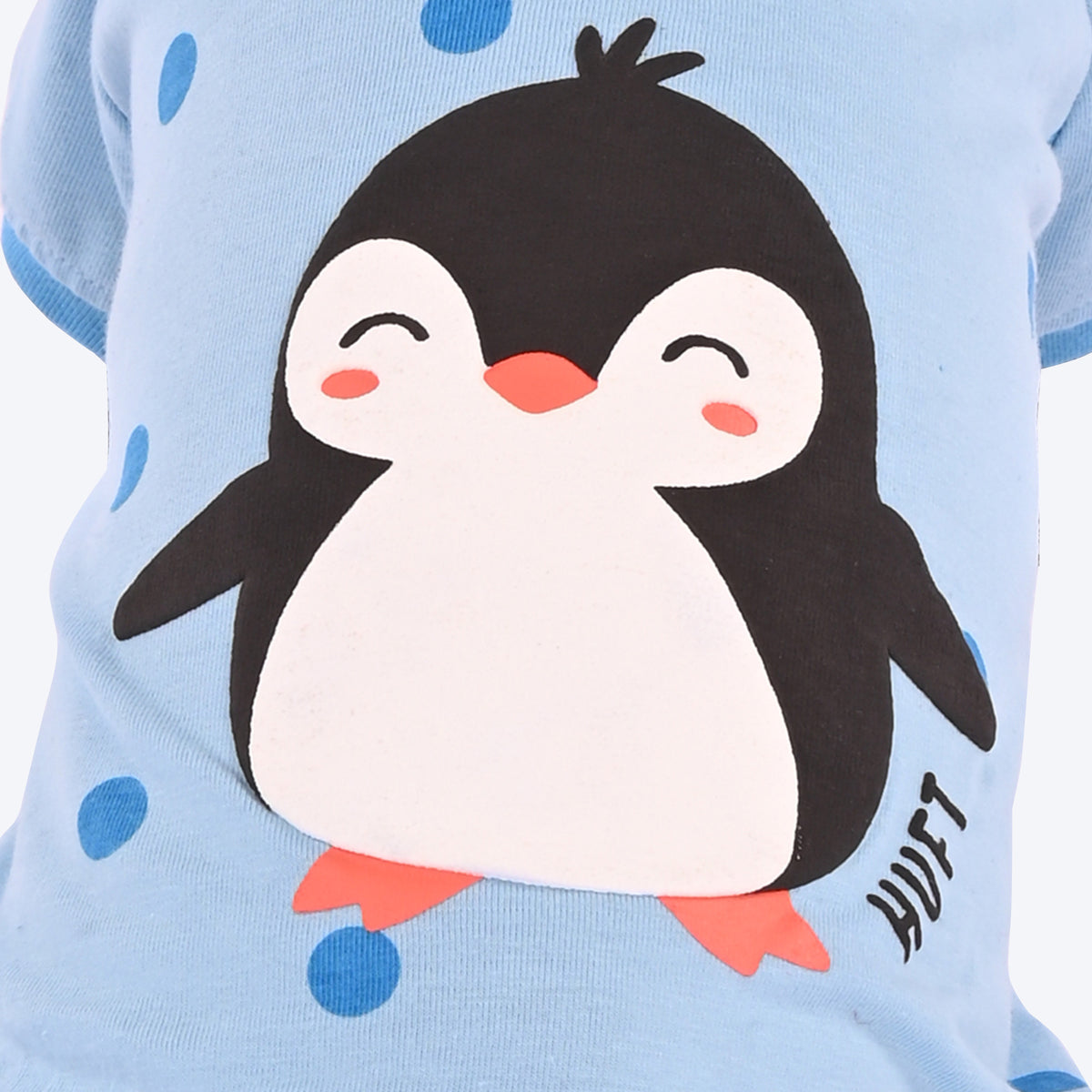 HUFT Peppy Penguin T-Shirt For Dog - Light Blue