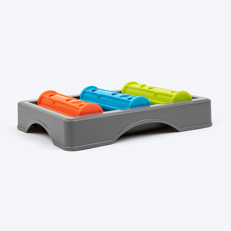 HUFT Slide & Seek Puzzle Interactive Toy For Dog - Multicolor - Heads Up For Tails
