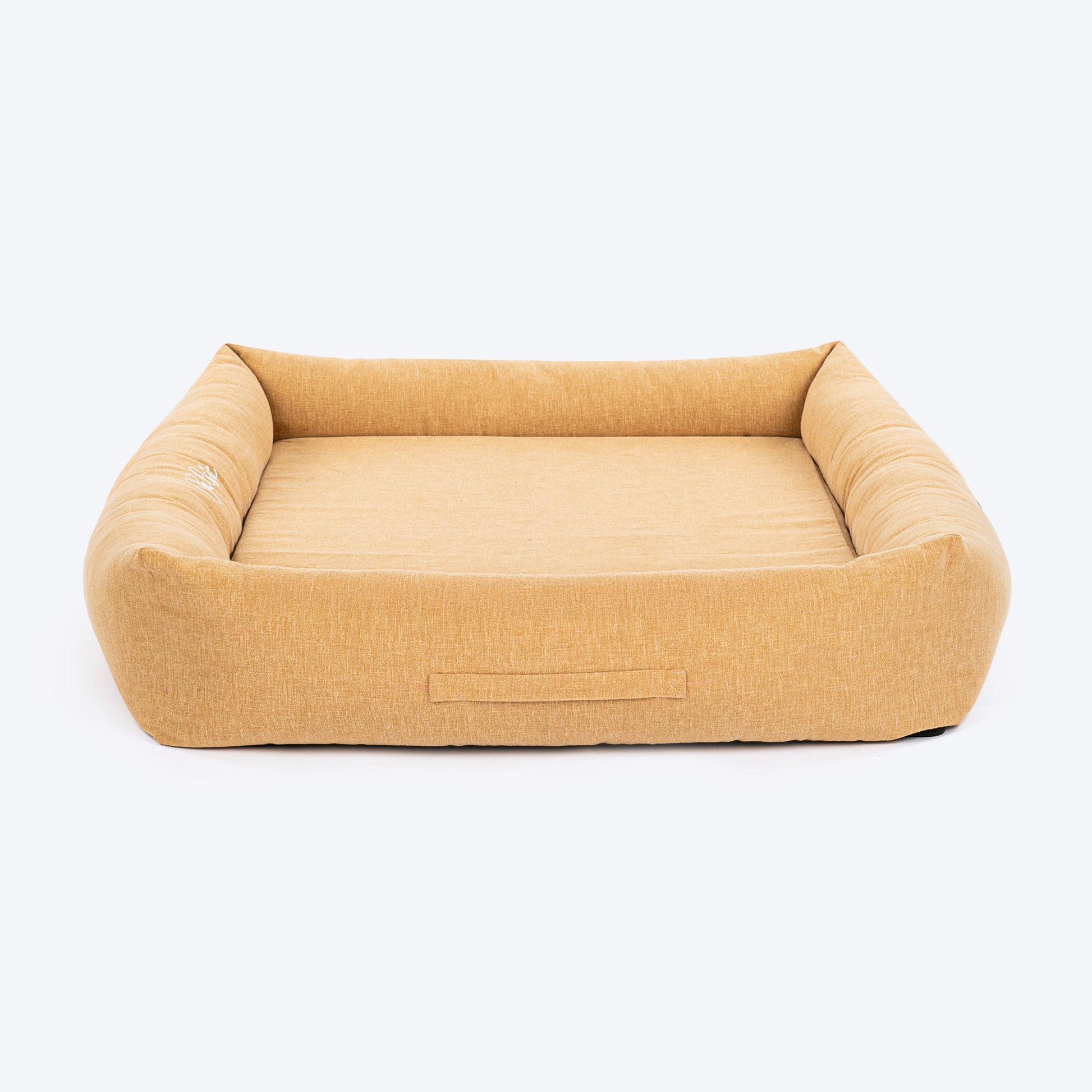 HUFT Personalised Nap Haven Orthopaedic Lounger Bed For  Dog - Light Brown - Heads Up For Tails