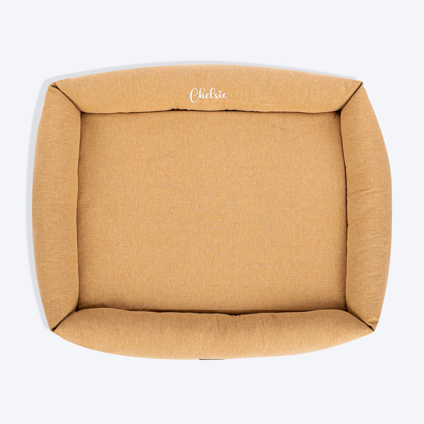 HUFT Personalised Nap Haven Orthopaedic Lounger Bed For  Dog - Light Brown - Heads Up For Tails