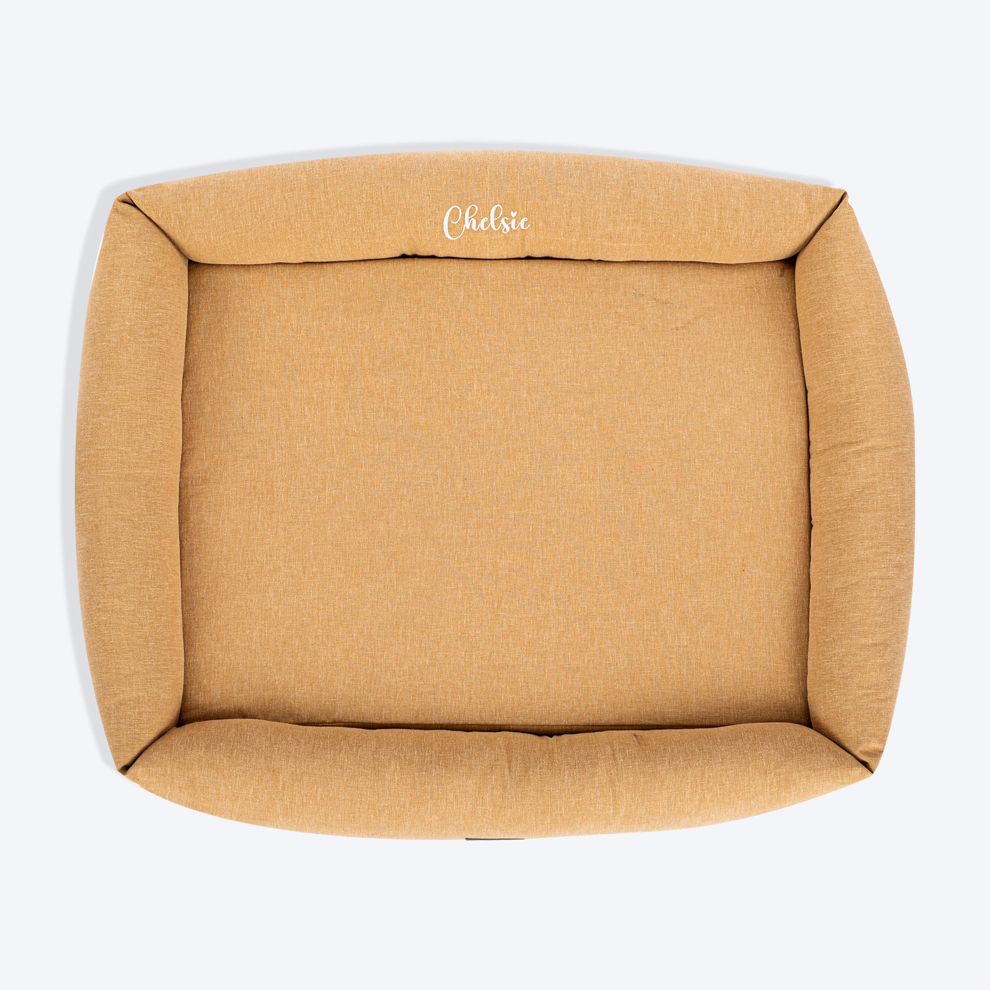 HUFT Personalised Nap Haven Orthopaedic Lounger Bed For  Dog - Light Brown - Heads Up For Tails