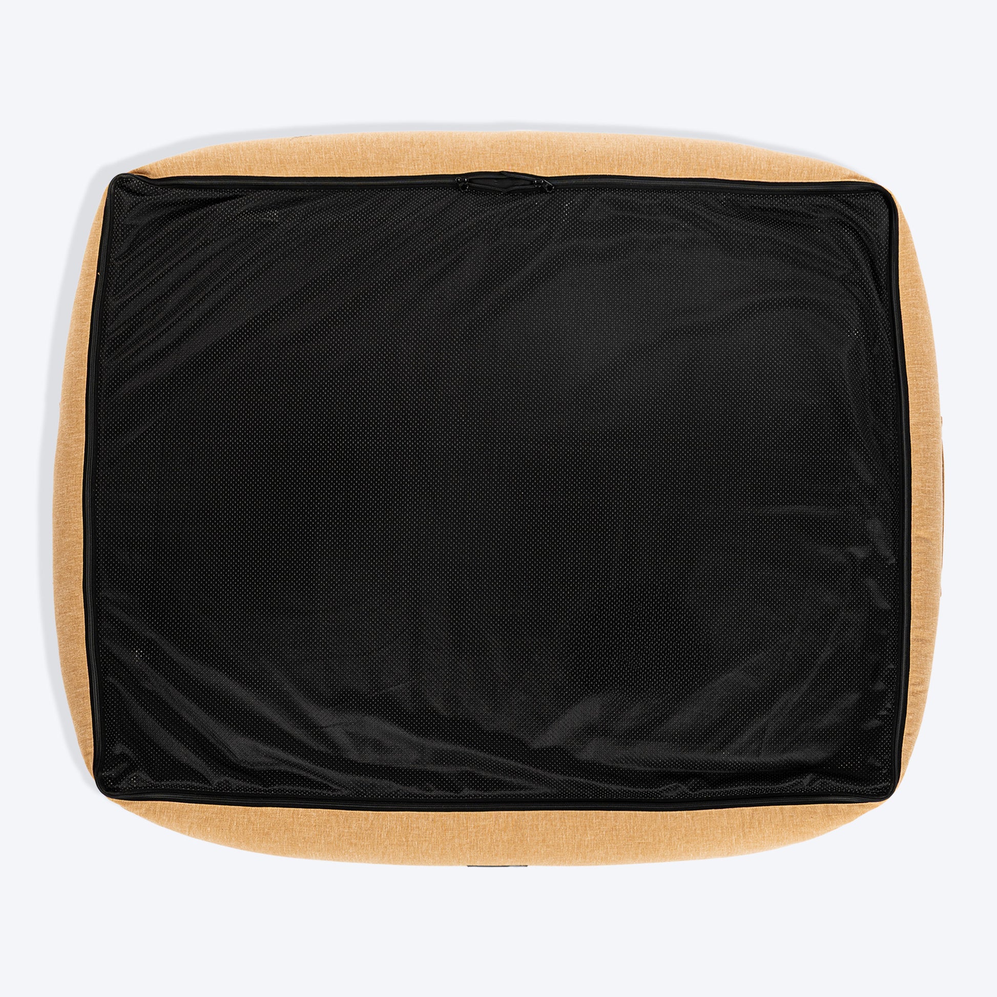 HUFT Personalised Nap Haven Orthopaedic Lounger Bed For  Dog - Light Brown - Heads Up For Tails