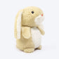 HUFT Funny Bunny Plush Toy For Dog - Beige & White