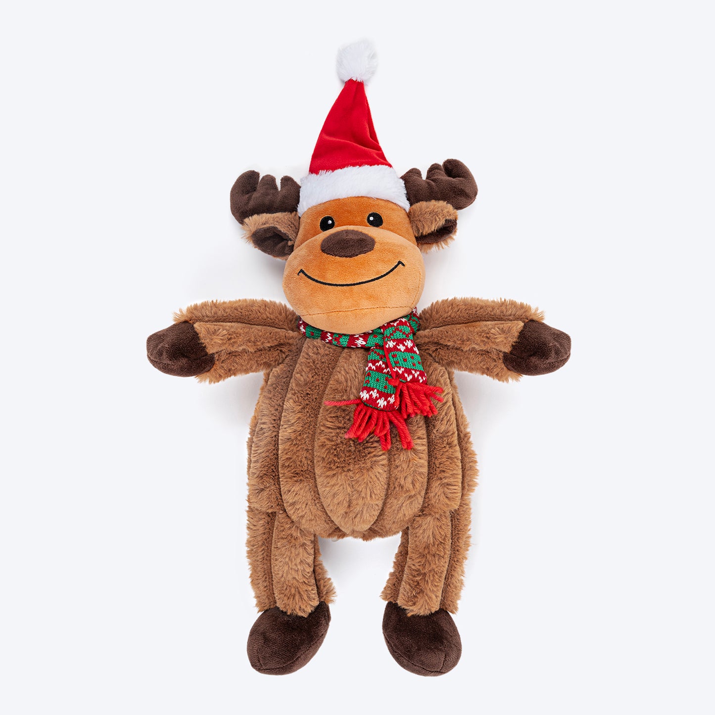 HUFT Very Merry Friend Plush Toy For Dog - Brown