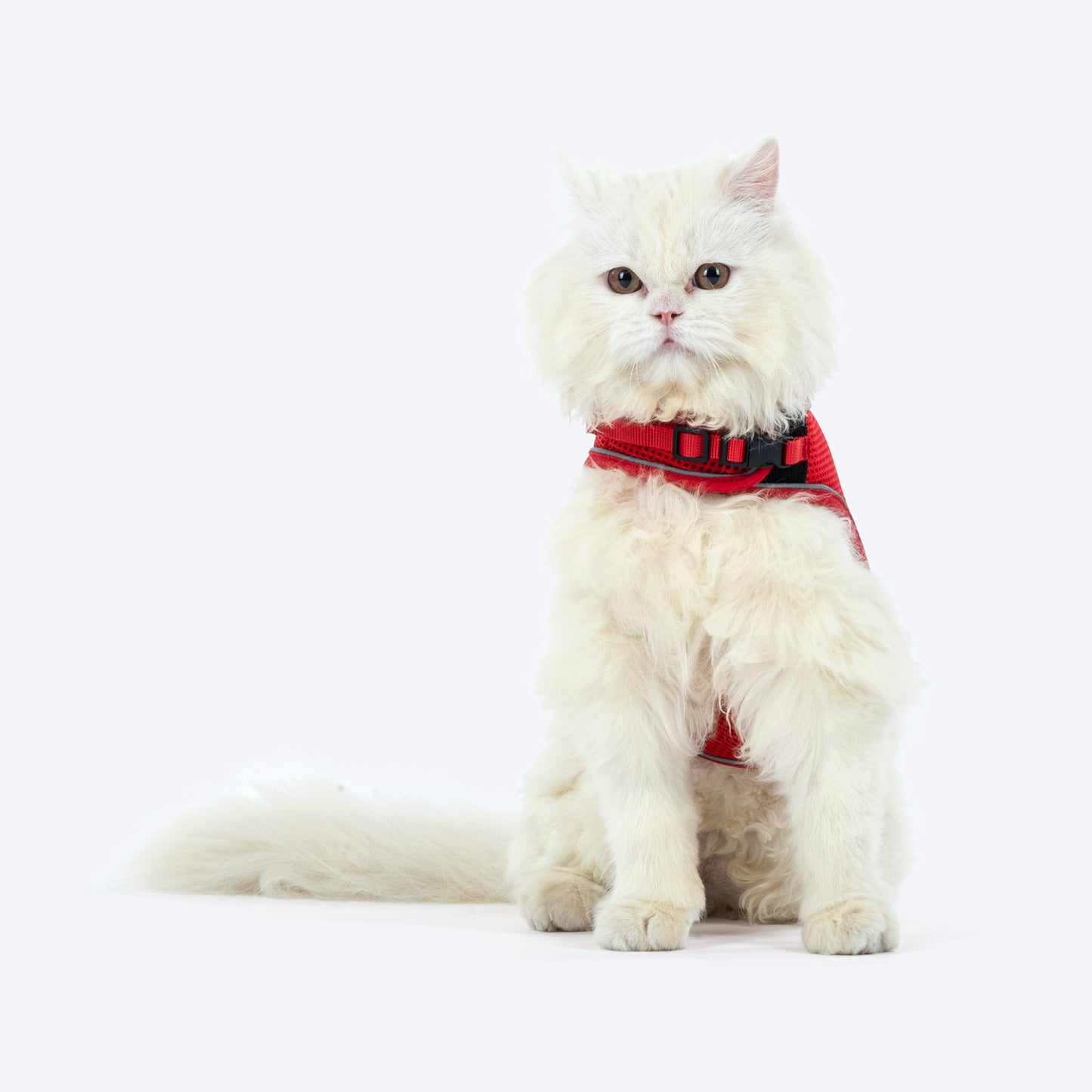 HUFT Essential Harness & Leash Set For Cat - Red - Heads Up For Tails