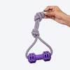 Dash Dog Twirly Whirly Rope Toy For Dog - Purple - Heads Up For Tails