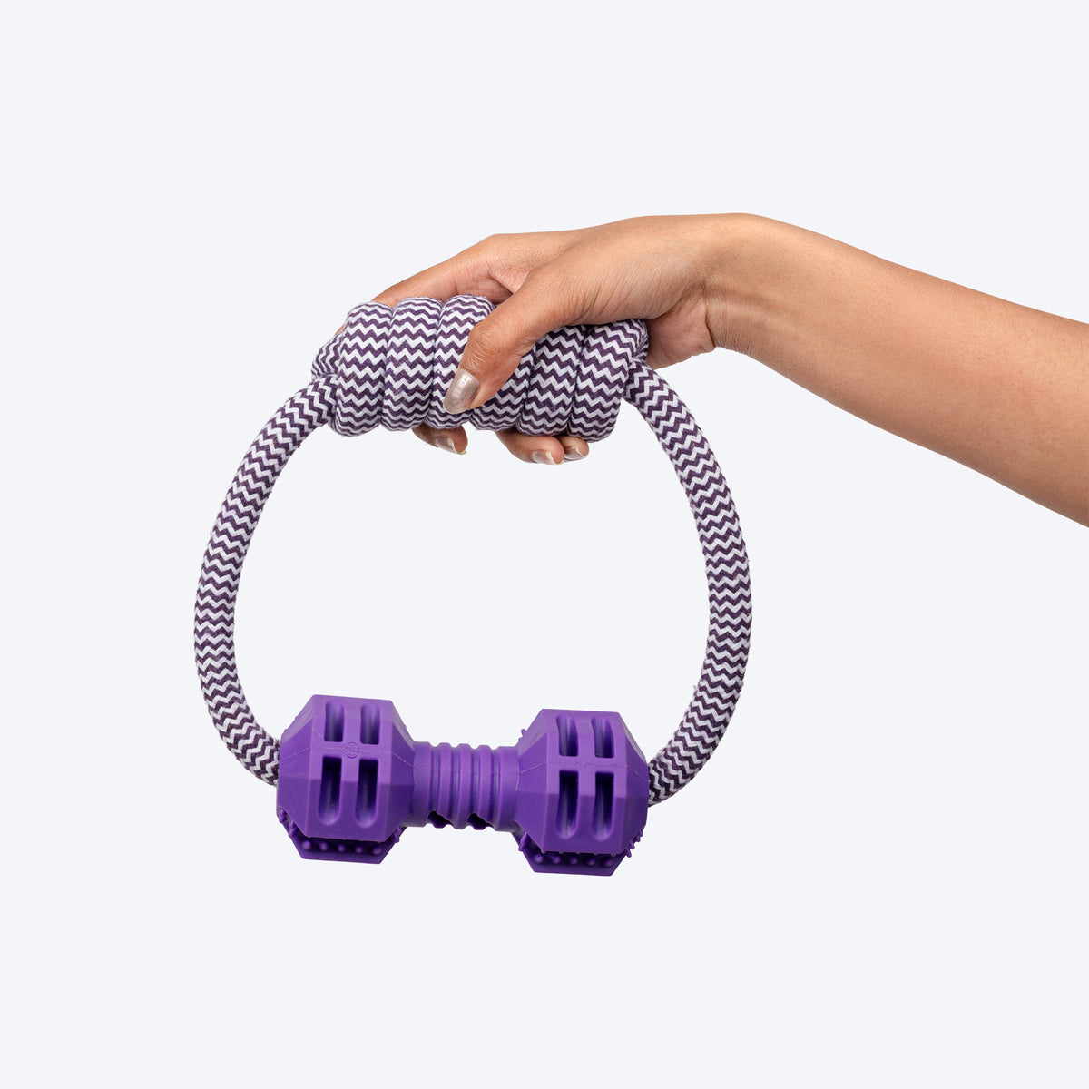 Dash Dog Twin-End Rope Toy For Dog - Purple - Heads Up For Tails