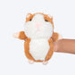 HUFT Funny Ferret Plush Toy For Dog - Brown & White