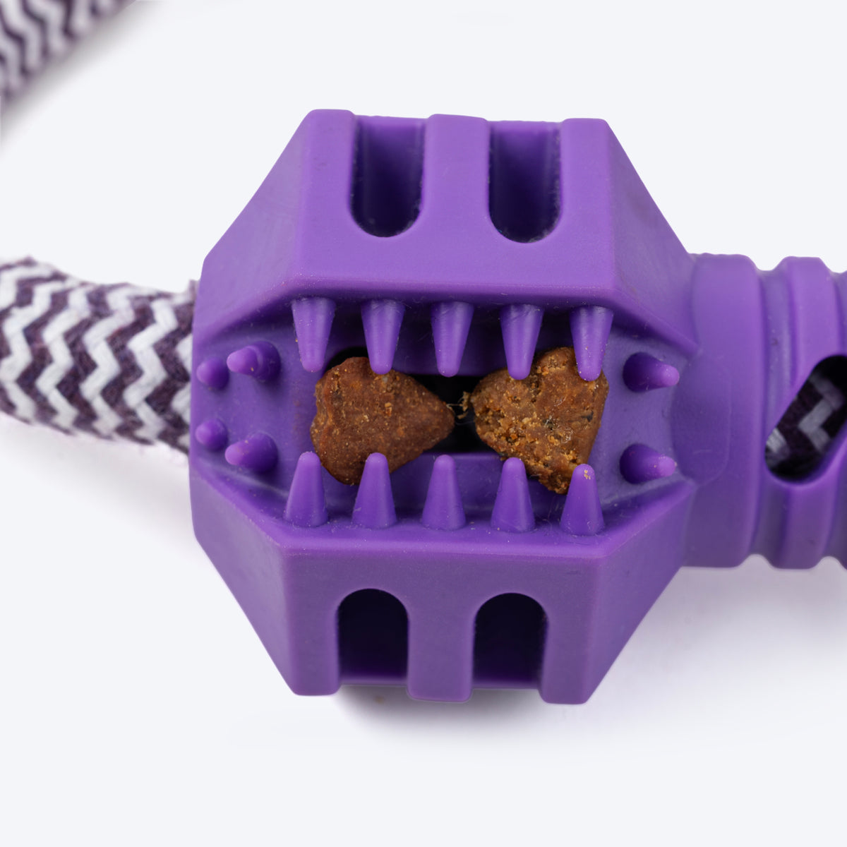 Dash Dog Twin-End Rope Toy For Dog - Purple - Heads Up For Tails