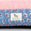 HUFT Jaipuri Phool Lounger Dog Bed - Blue & Pink