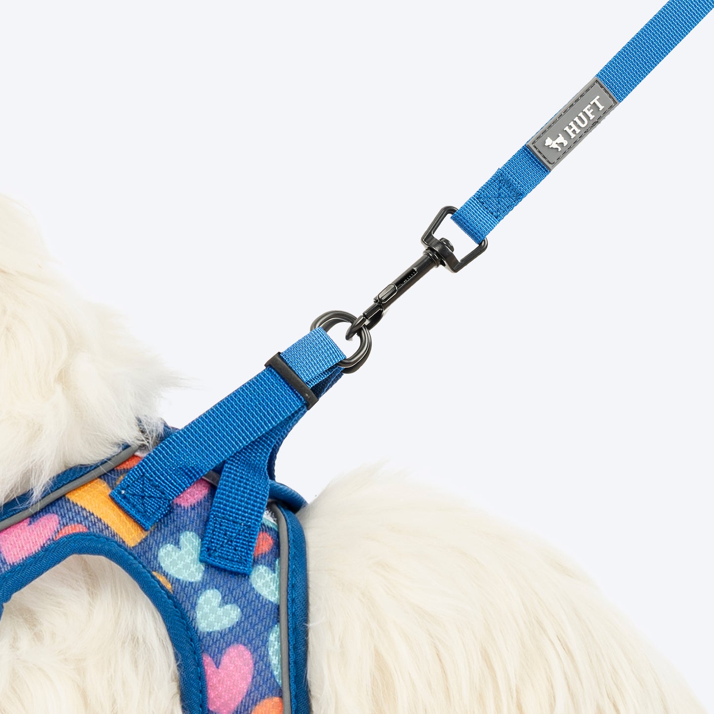 HUFT Easy Breezy Step-In Harness & Leash Set For Cat - Blue
