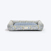 HUFT Jaipuri Baagh Lounger Dog Bed - Indigo