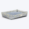 HUFT Jaipuri Baagh Lounger Dog Bed - Indigo