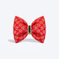 HUFT Shahi Brocade Bow Tie For Dog - Red