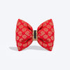 HUFT Shahi Brocade Bow Tie For Dog - Red - Heads Up For Tails