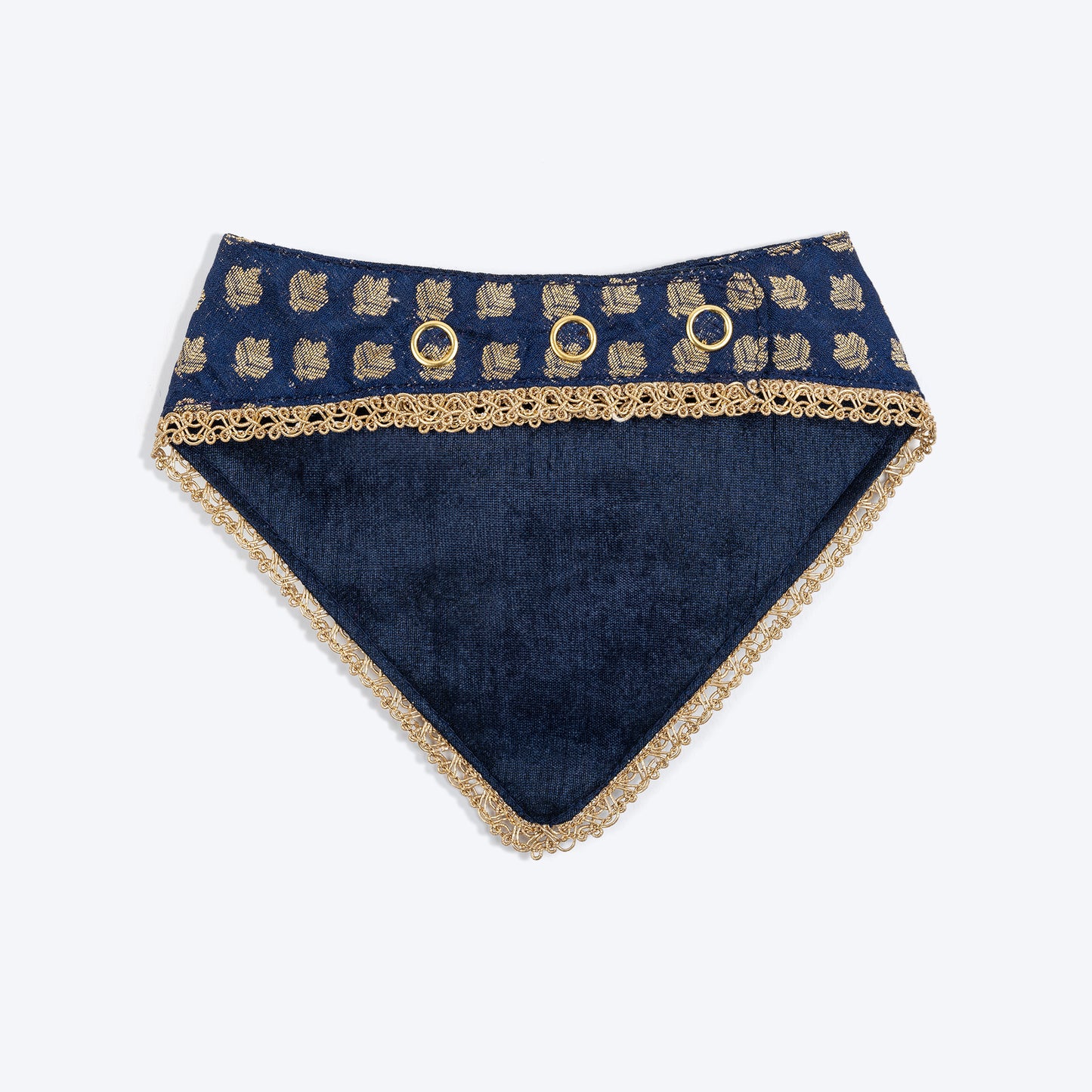 HUFT Brocade Dazzle Pet Scarf For Cat & Puppy - Blue