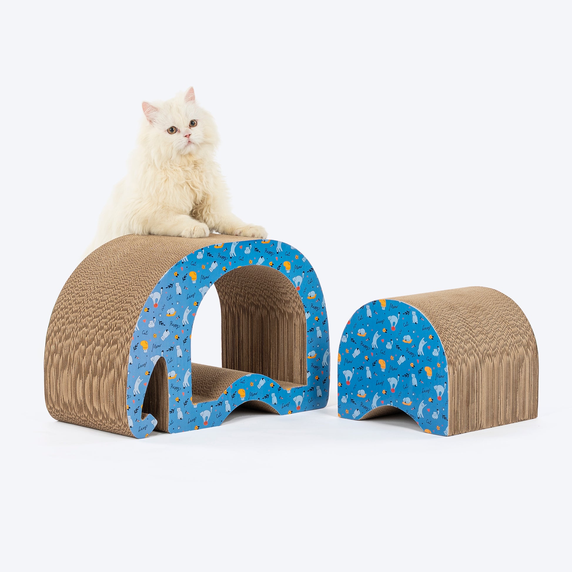 HUFT Ellie The Elephant Scratcher For Cat - Blue - Heads Up For Tails