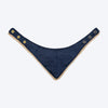HUFT Brocade Dazzle Pet Scarf For Cat & Puppy - Blue - Heads Up For Tails
