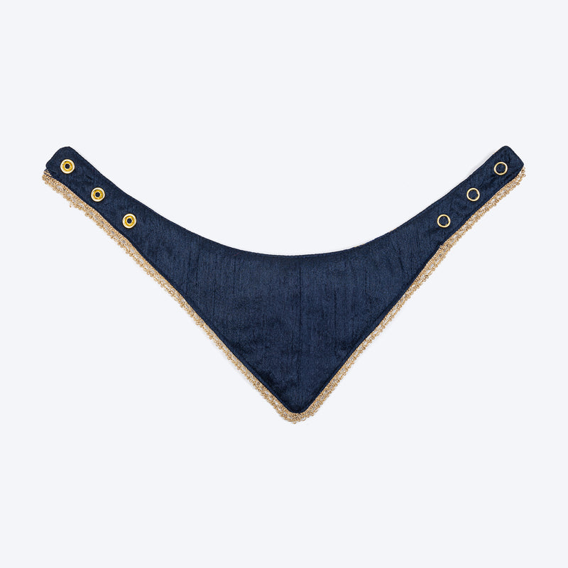 HUFT Brocade Dazzle Pet Scarf For Cat & Puppy - Blue - Heads Up For Tails