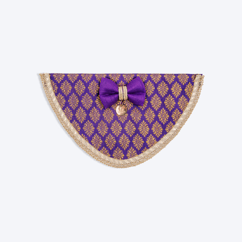 HUFT Desi Regal Bandana For Dog - Violet - Heads Up For Tails