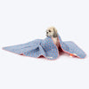 HUFT Jaipuri Phool Dog Blanket - Blue & Pink
