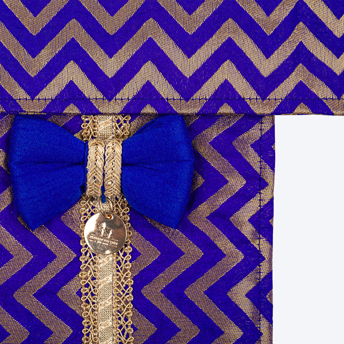 HUFT Shahi Sherwani Bandana For Dog - Royal Blue - Heads Up For Tails