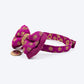 HUFT Brocade Dazzle Bow Tie With Strap For Cat - Purple