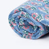 HUFT Jaipuri Phool Dog Blanket - Blue & Pink
