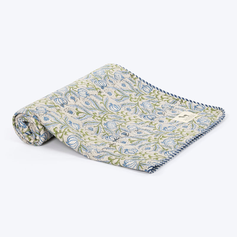 HUFT Jaipuri Baagh Blanket For Dog & Cat - Indigo