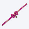HUFT Brocade Dazzle Bow Tie With Strap For Cat - Purple - Heads Up For Tails