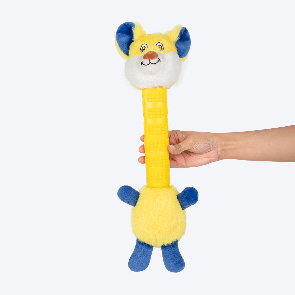 HUFT Lolo LongNeck Chew Toy For Dog - Yellow - Heads Up For Tails