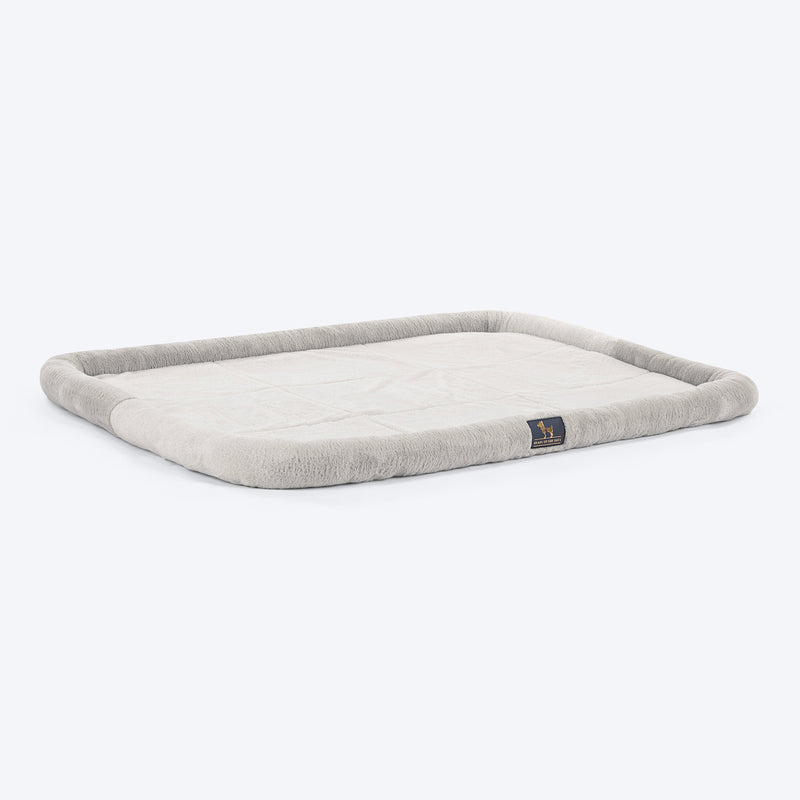 HUFT Fluffy Dreams Plush Mat For Dog & Cat - Grey - Heads Up For Tails