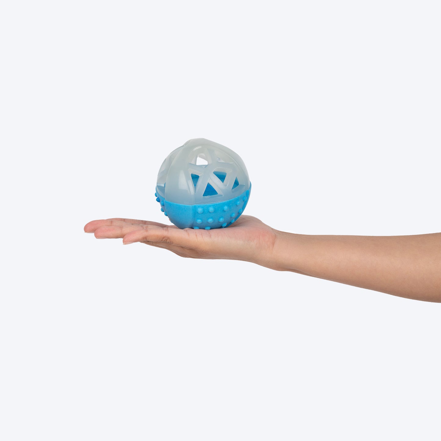Dash Dog Glowy Squeaky Ball Toy For Dog - Blue